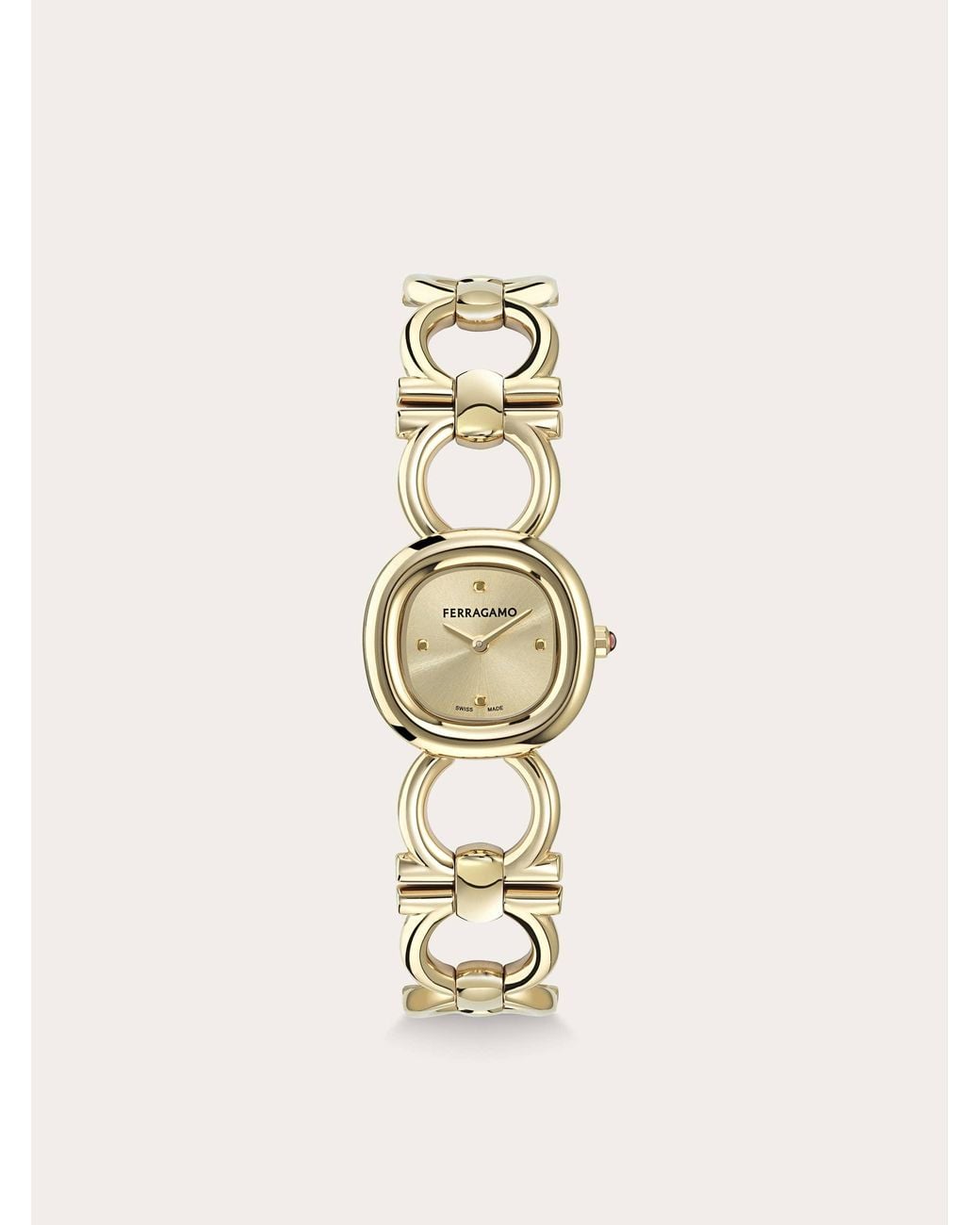 Ferragamo Natural Double Gancini Watch
