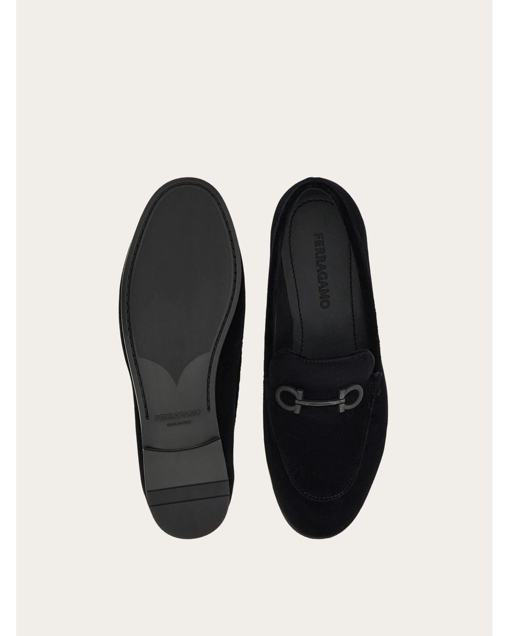 Ferragamo White Gancini Loafer .5