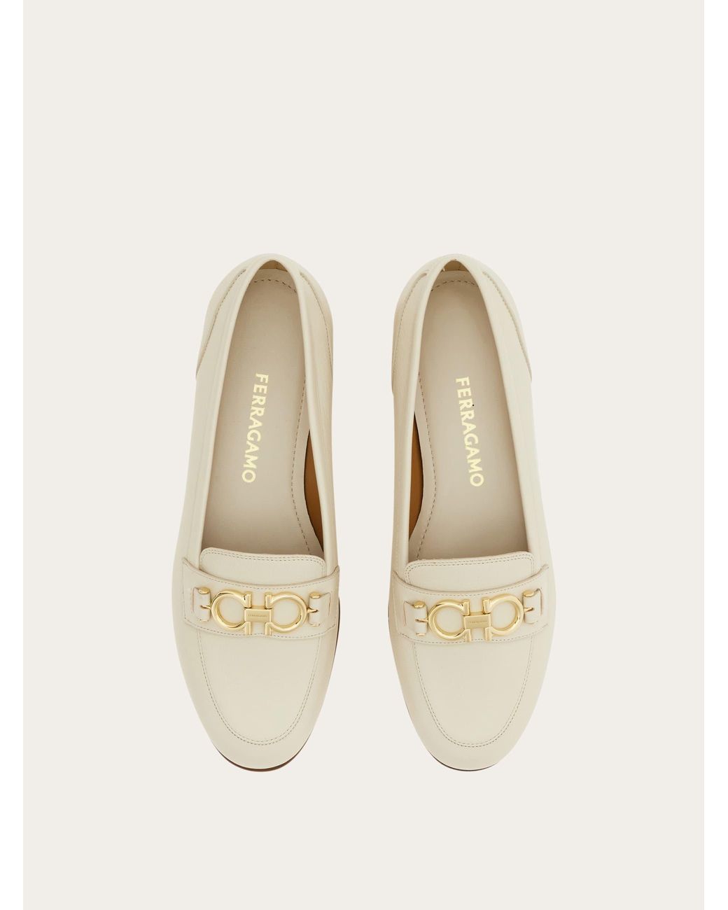 Ferragamo Natural Gancini Ornament Moccasin .5