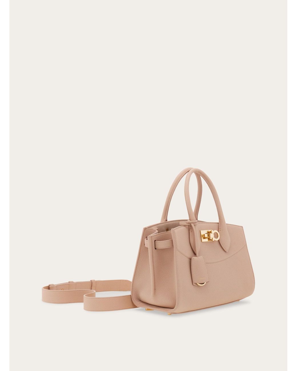 Ferragamo Natural New Studio Soft Bag (M)