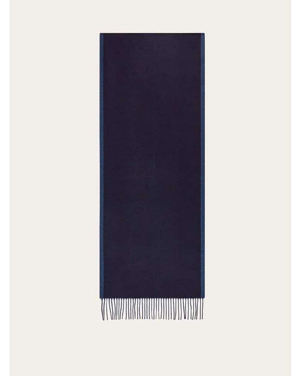 Ferragamo Blue Doubler Silk Scarf - 525501 for men
