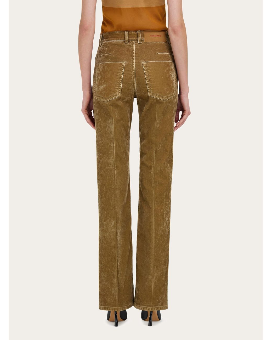 Ferragamo Natural Five Pocket Trouser
