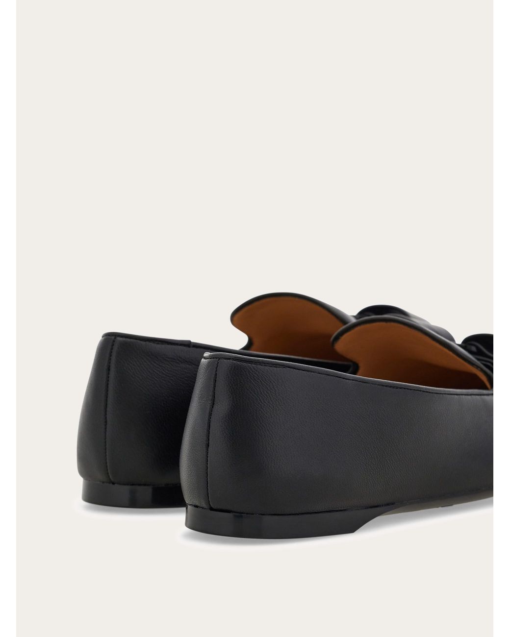 Ferragamo Black Vara Bow Loafer