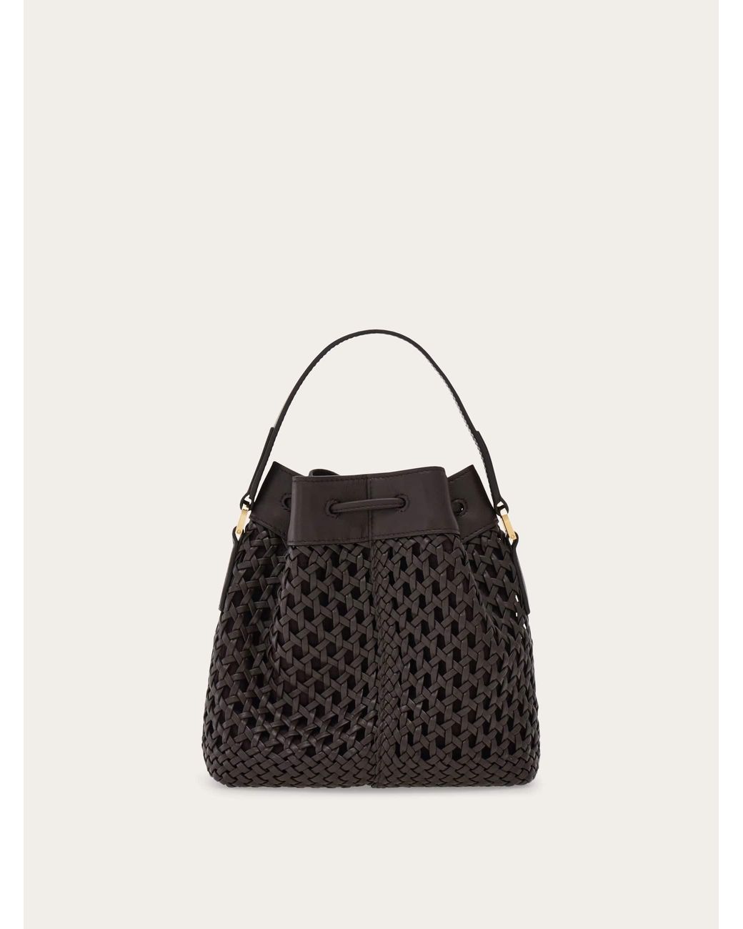 Ferragamo Black Multipocket Bucket Bag