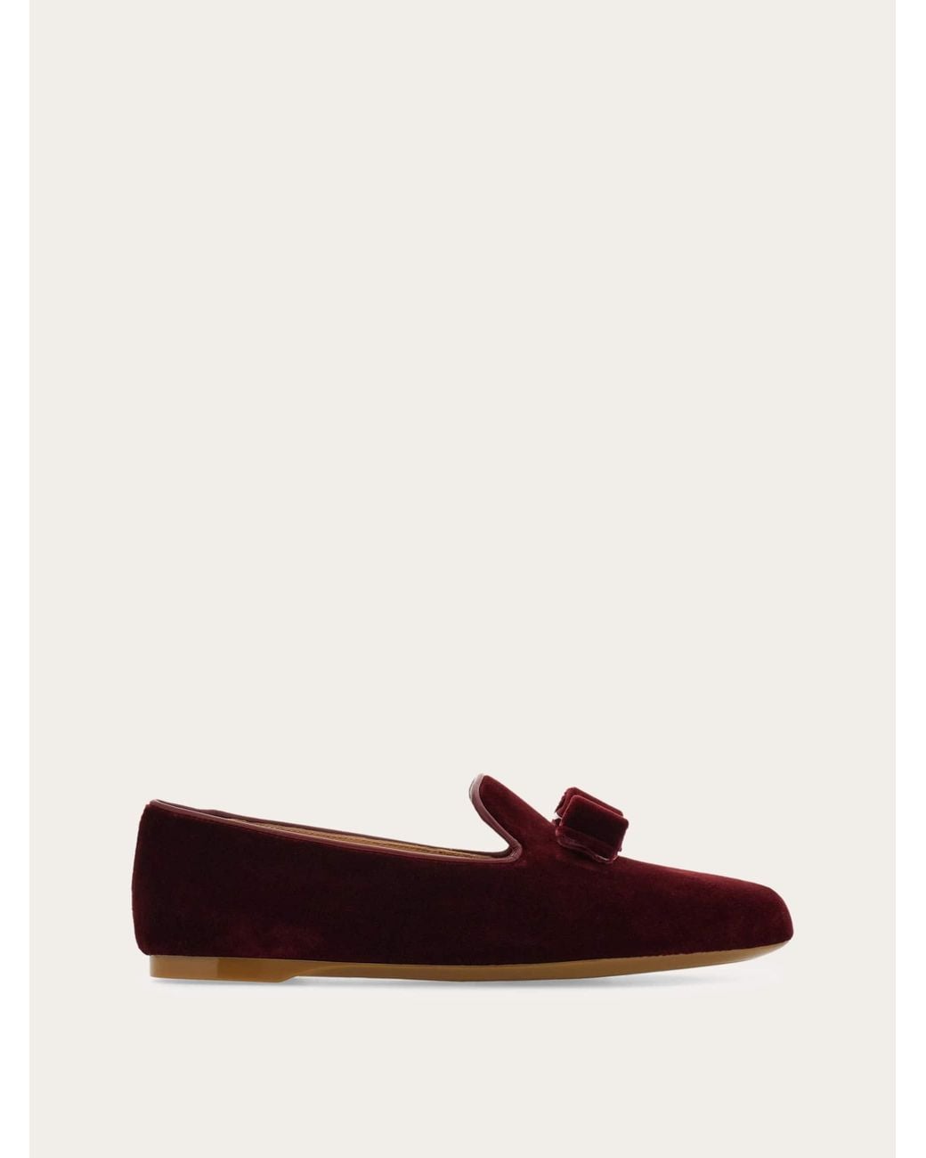 Ferragamo Red Vara Bow Loafer