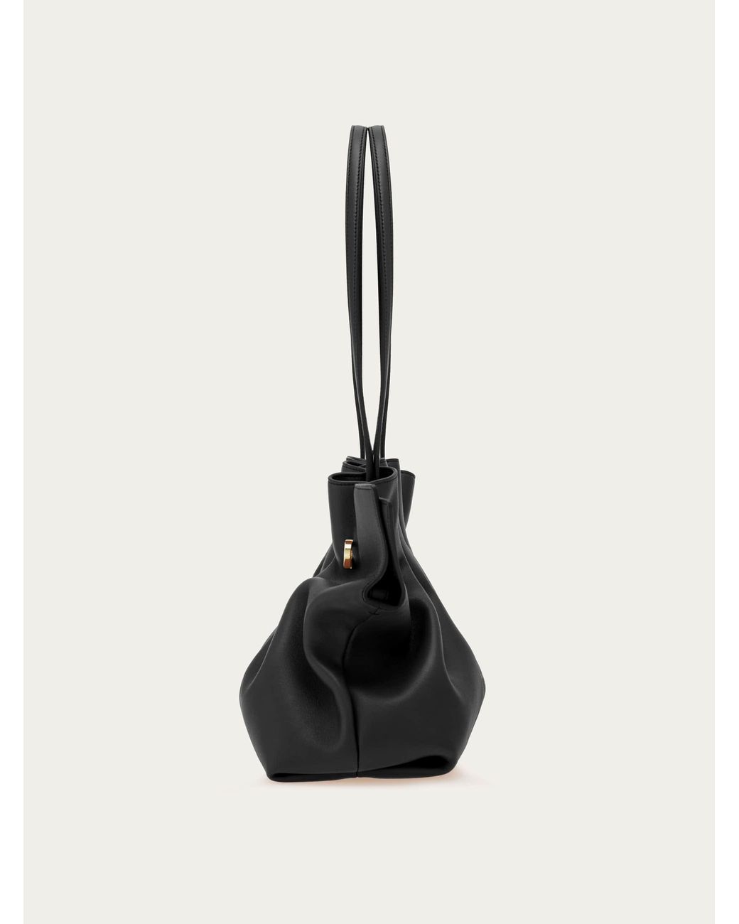 Ferragamo Black Soft-Bag (M)