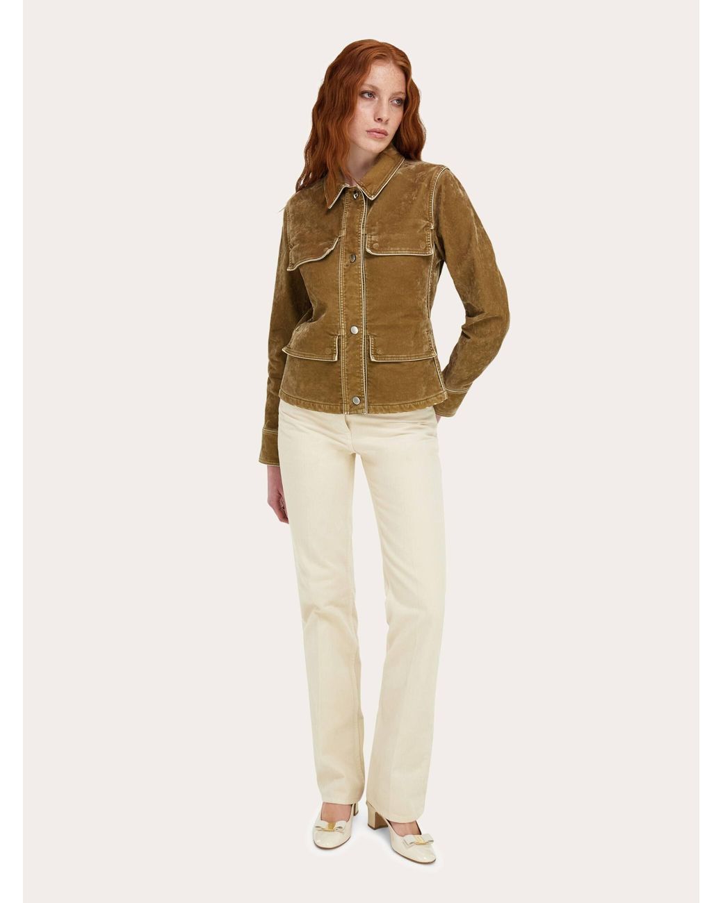 Ferragamo Natural Damen Work Jacket