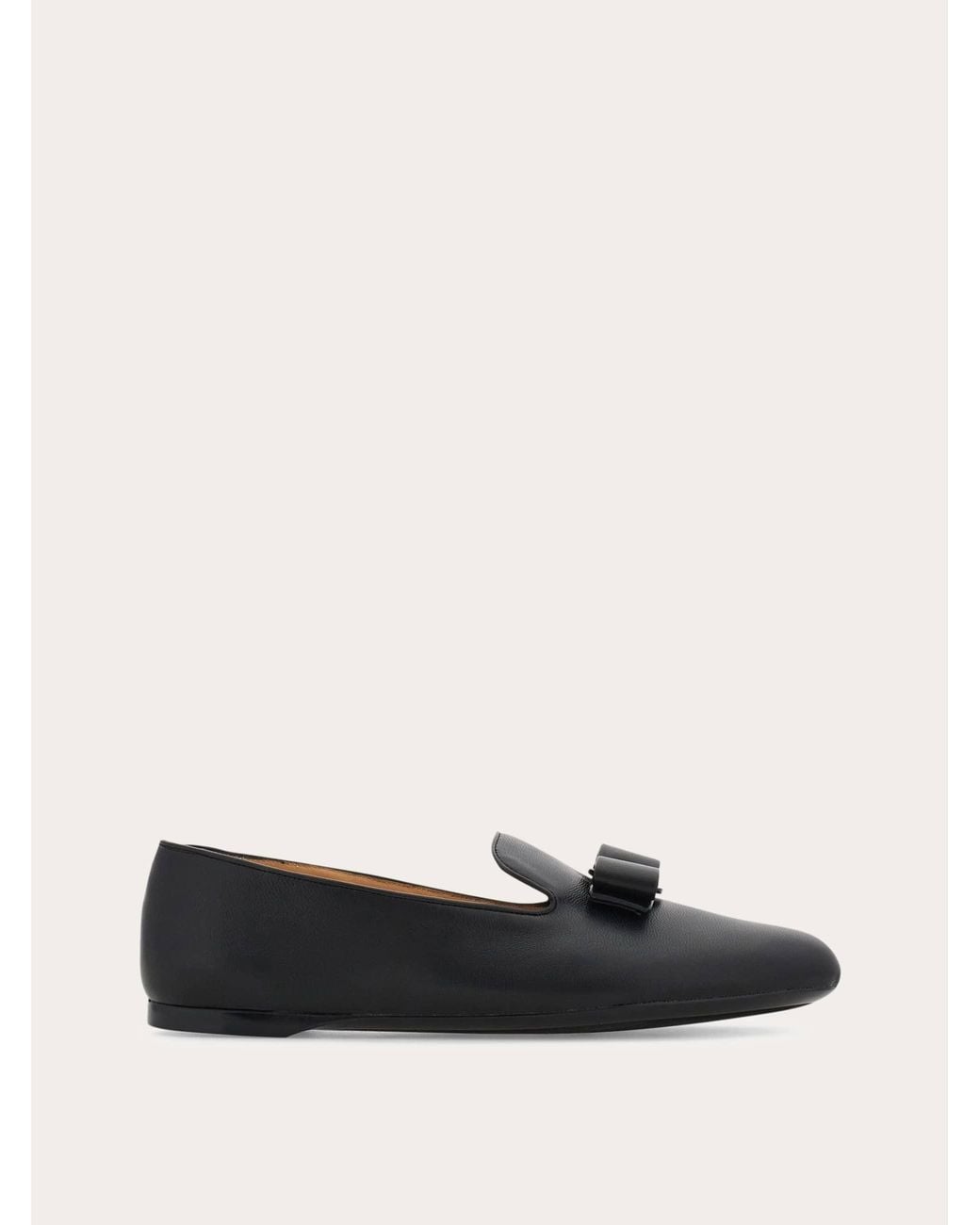 Ferragamo Black Vara Bow Loafer