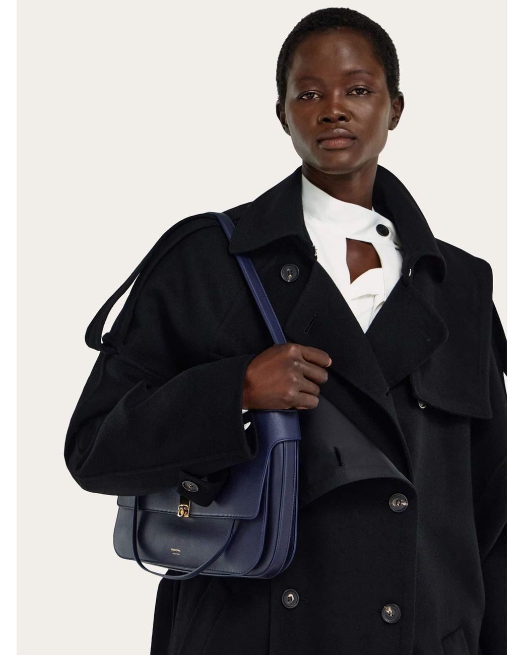 Ferragamo Blue Cara Bag (S)