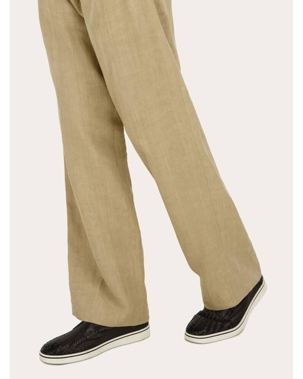 Ferragamo White Derby Slip-On for men