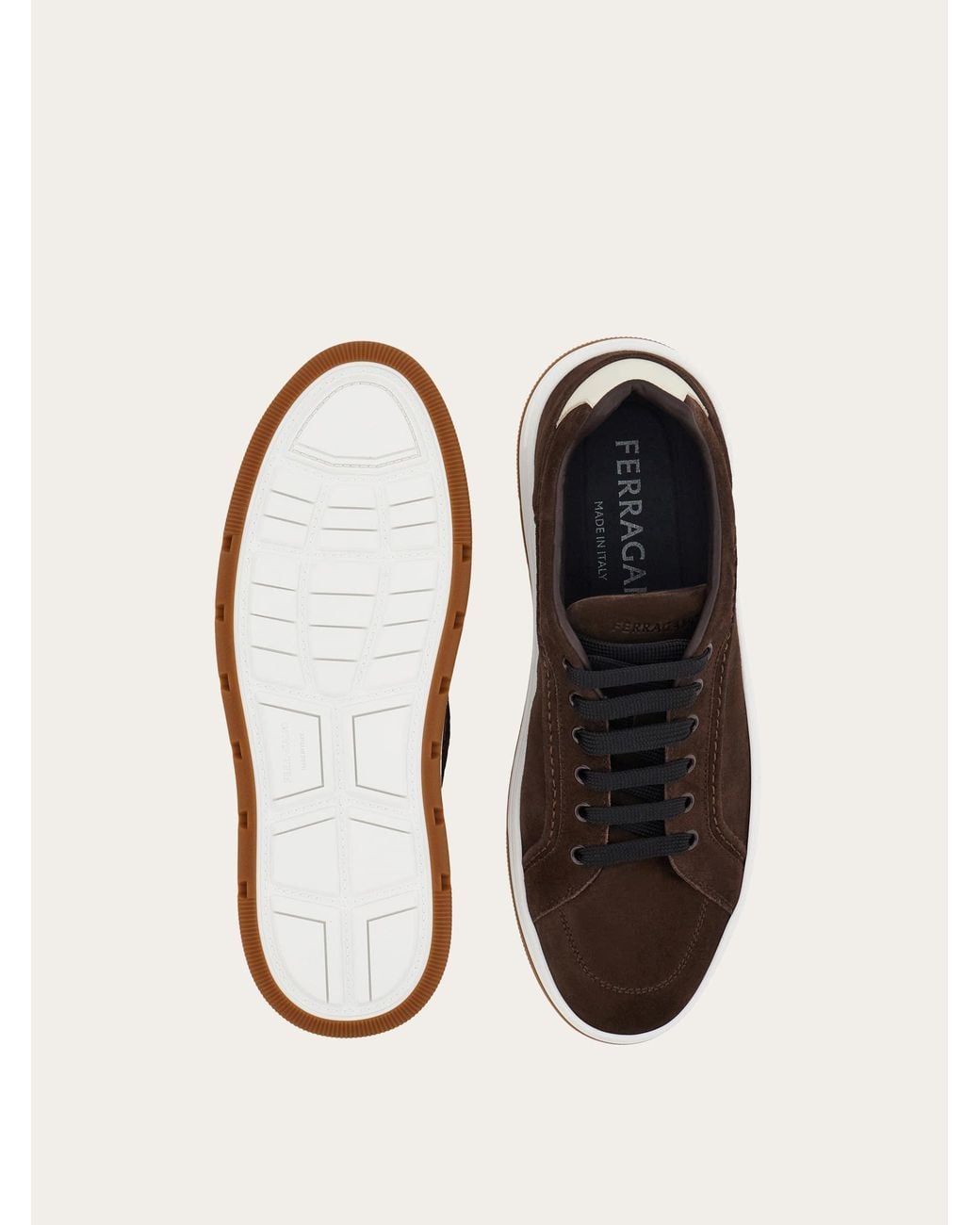 Ferragamo White Low Top Sneaker for men
