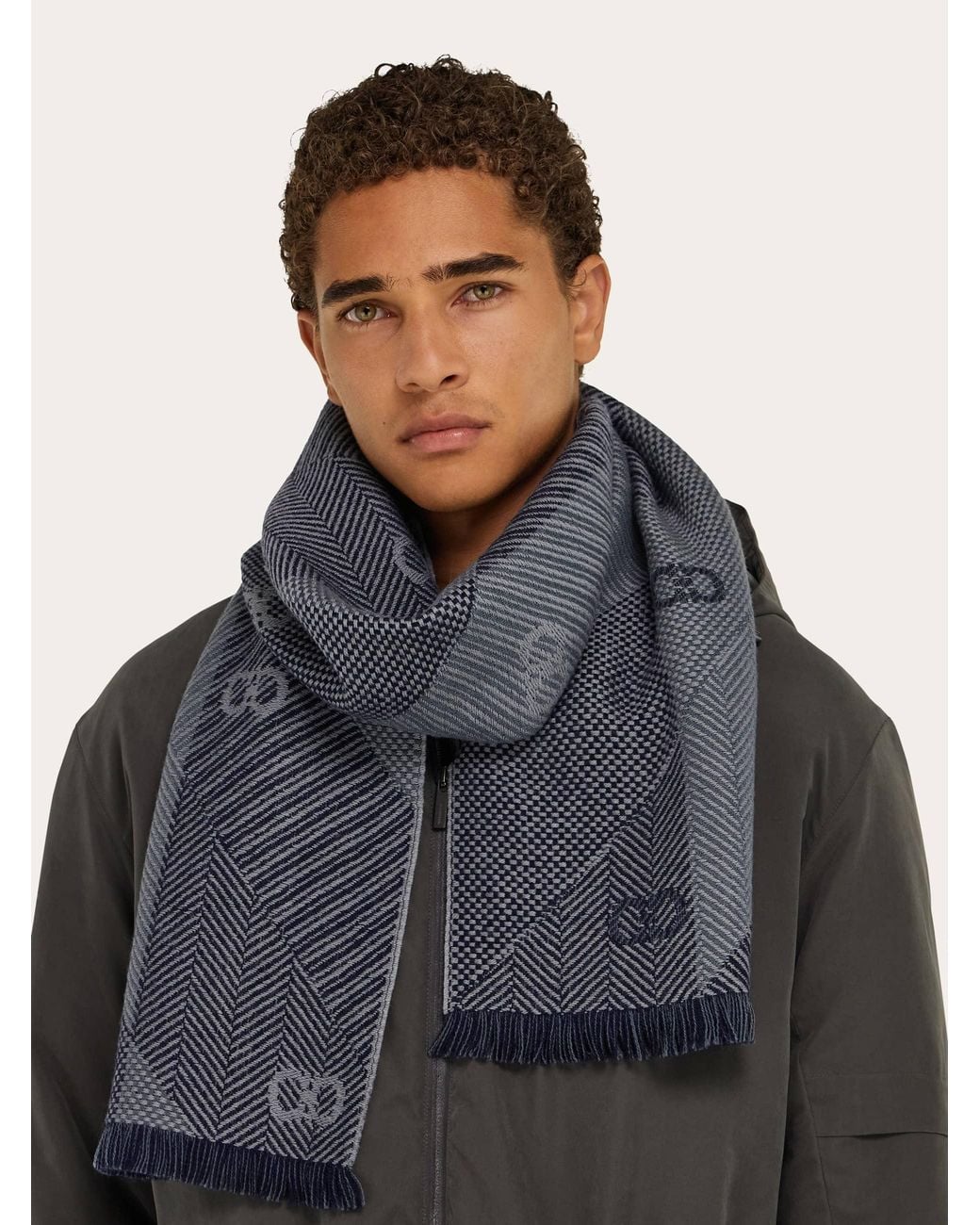 Uomo Sciarpa di Ferragamo in Blue da Uomo