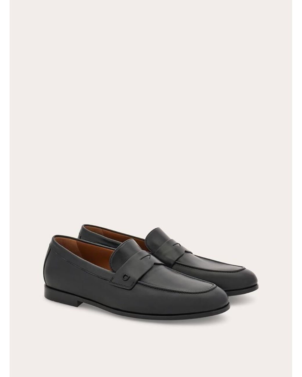 Ferragamo White Penny Loafer for men