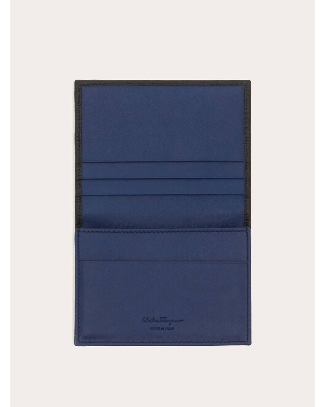 Ferragamo Black 'Revival Gancio' Card Holder for men