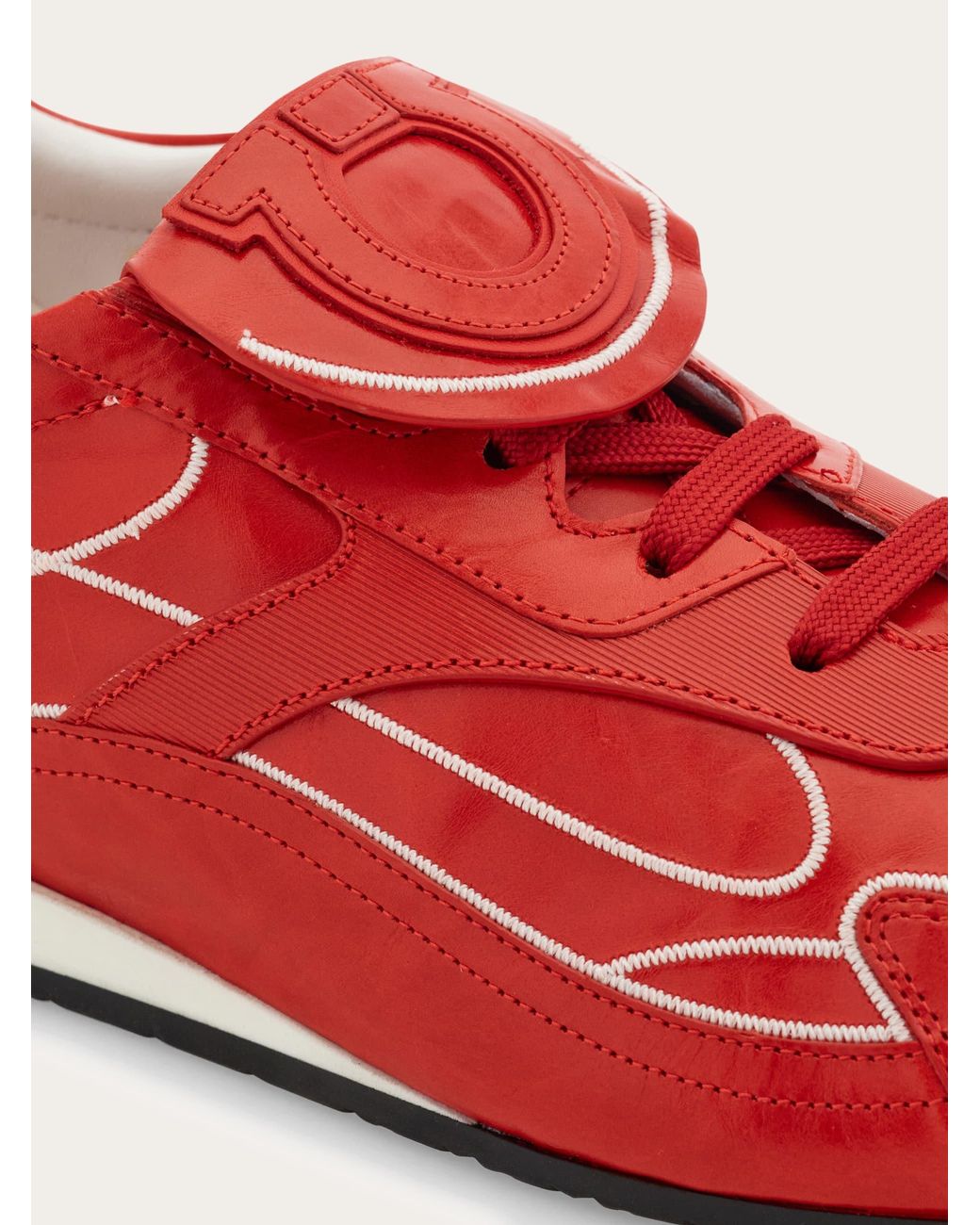 Ferragamo Red Low-Top Sneaker for men