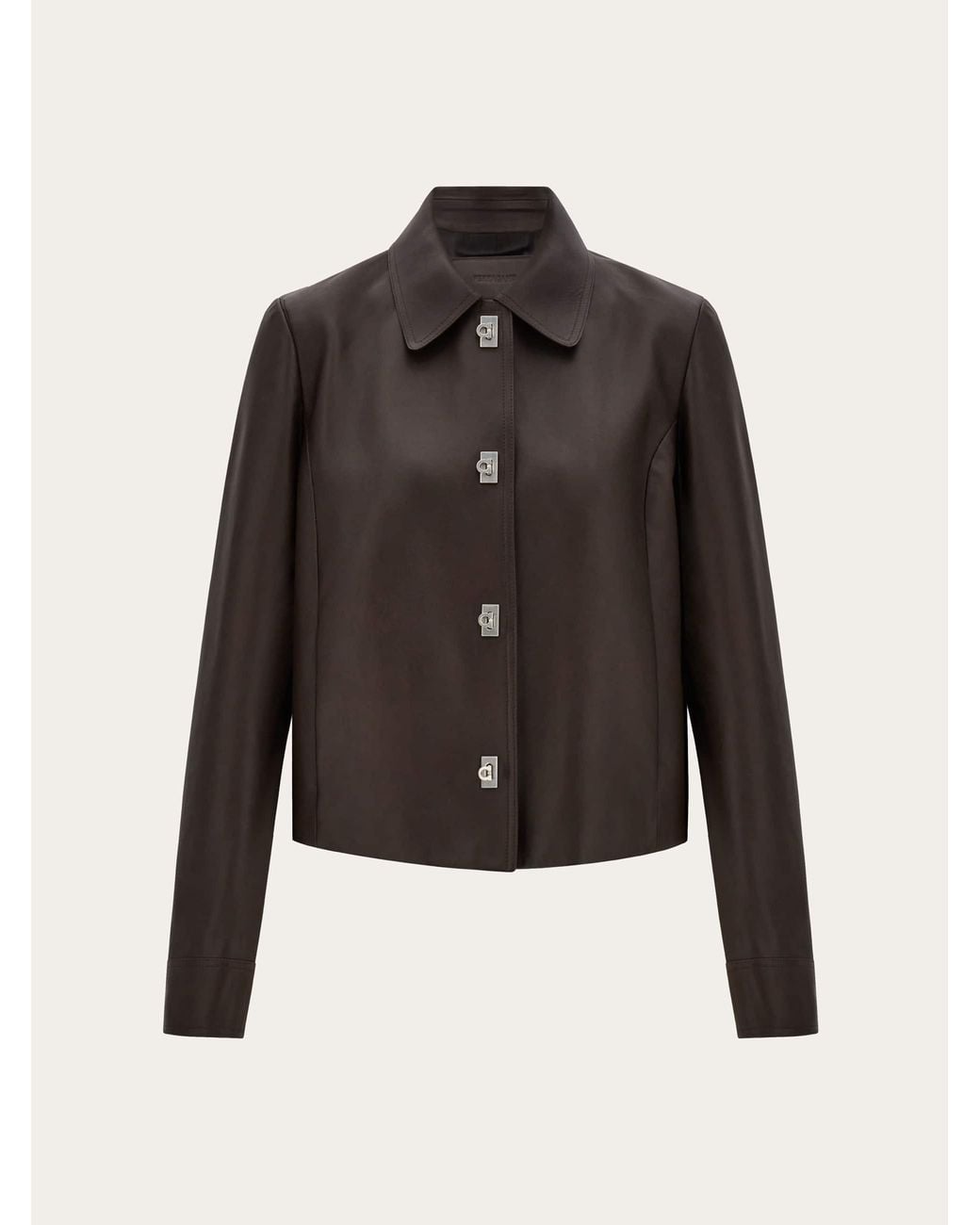 Ferragamo Black Boxy Nubuck Jacket