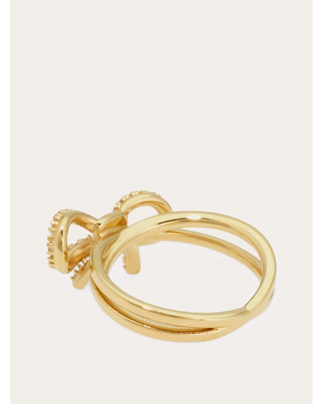 Ferragamo Natural Vara Bow Ring (54Mm)
