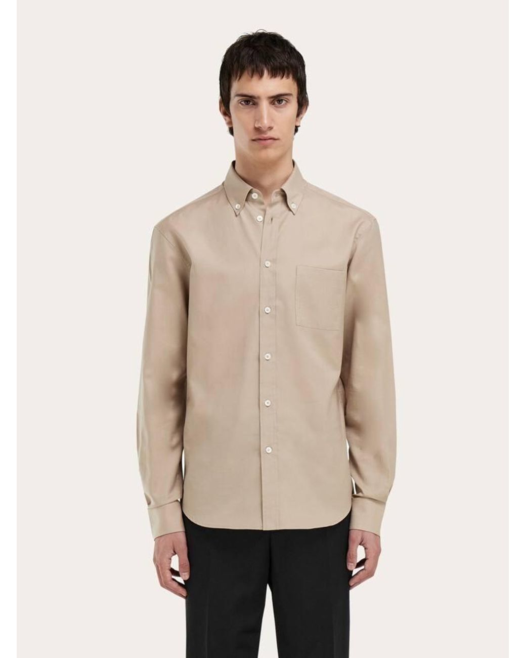 Ferragamo Natural Monogram Shirt for men