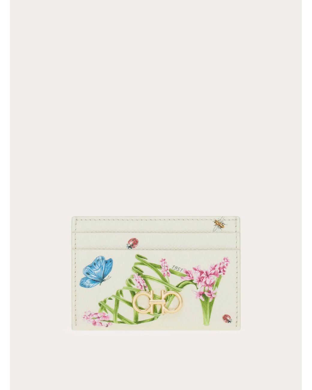 Ferragamo Multicolor Gancini Credit Card Holder