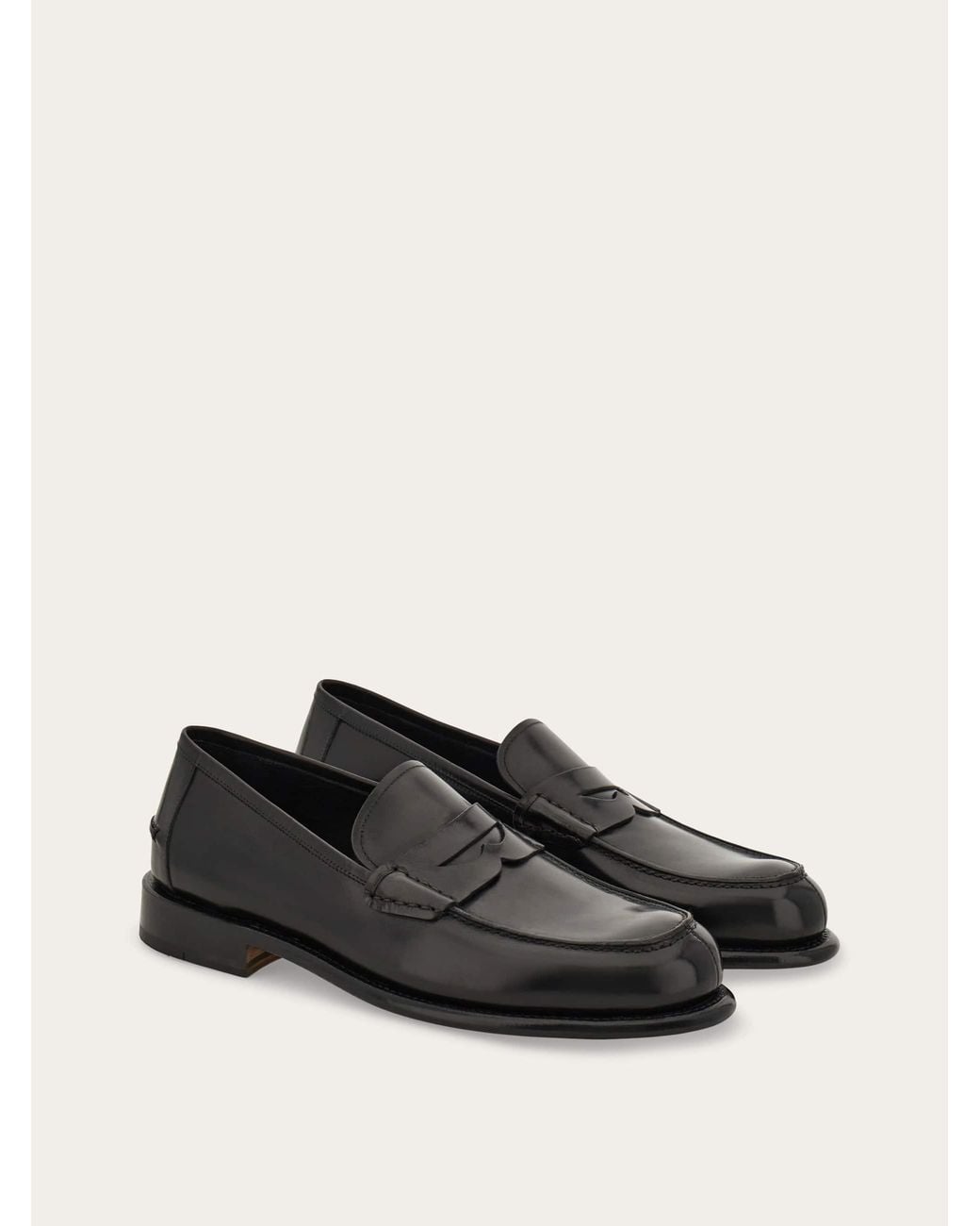 Ferragamo White Tramezza Penny Loafer for men