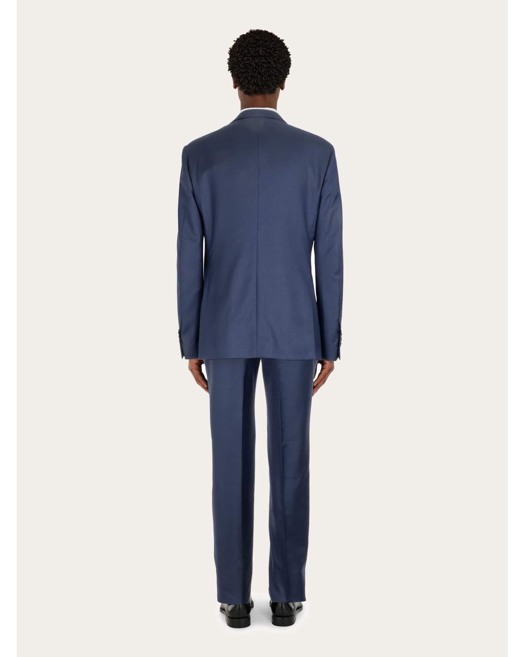Ferragamo Blue Plain Suit for men