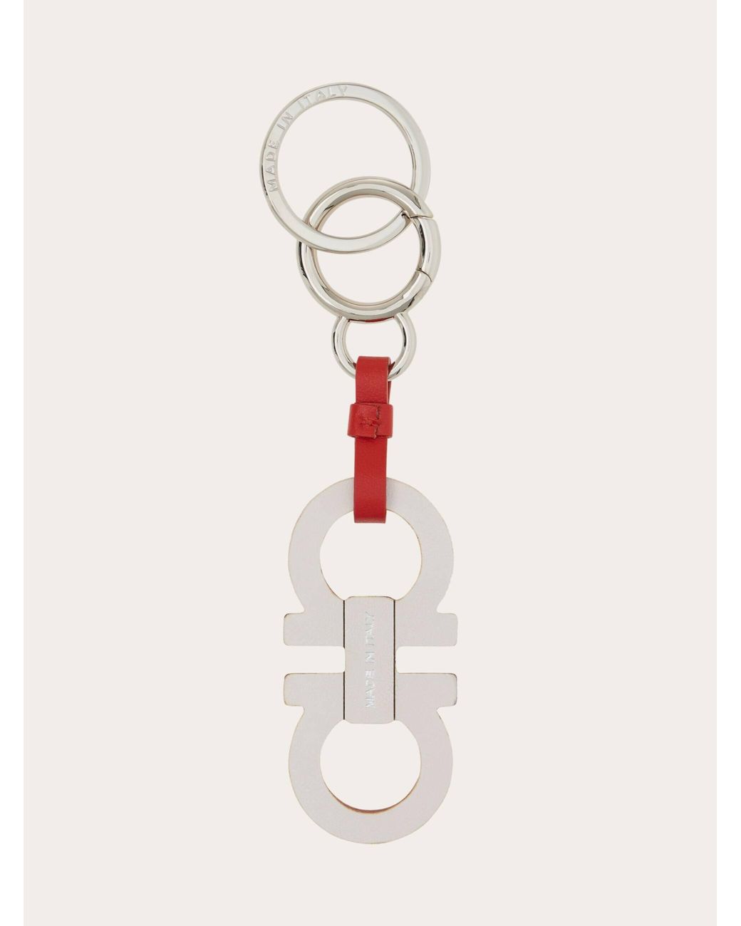 Ferragamo Natural Gancini Keychain for men