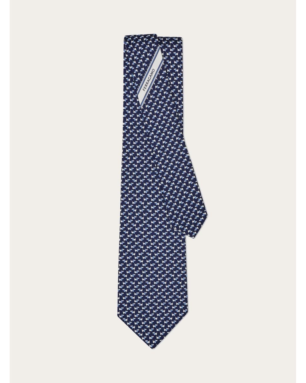 Uomo Cravatta di Ferragamo in Blue da Uomo
