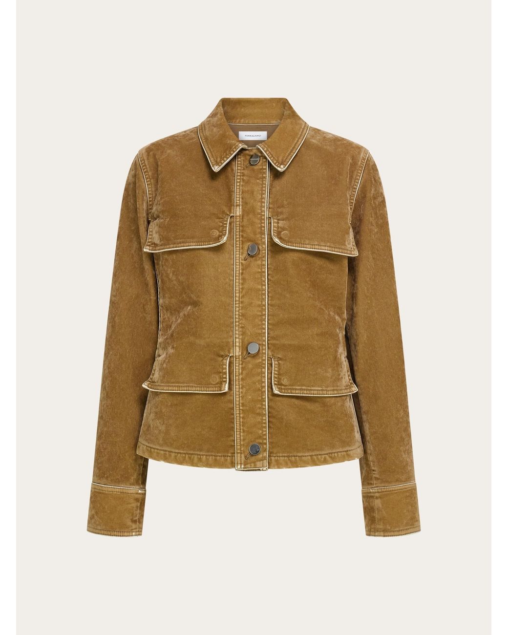 Ferragamo Natural Damen Work Jacket