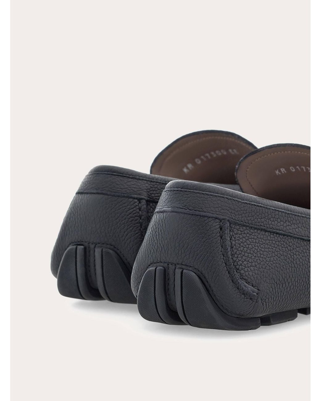 Ferragamo Herren Driver Mokassin Mit Gancini-Element Größe in Black für Herren