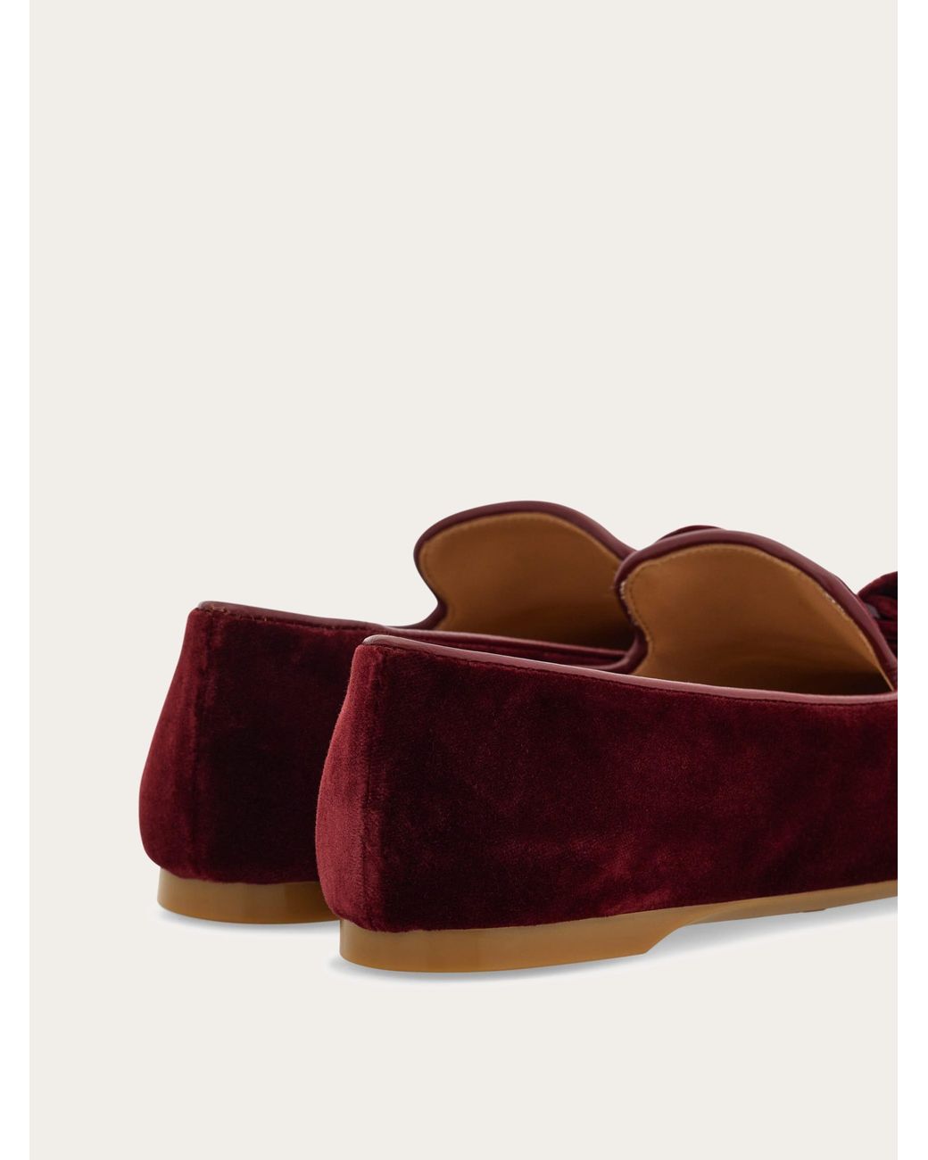 Ferragamo Red Vara Bow Loafer