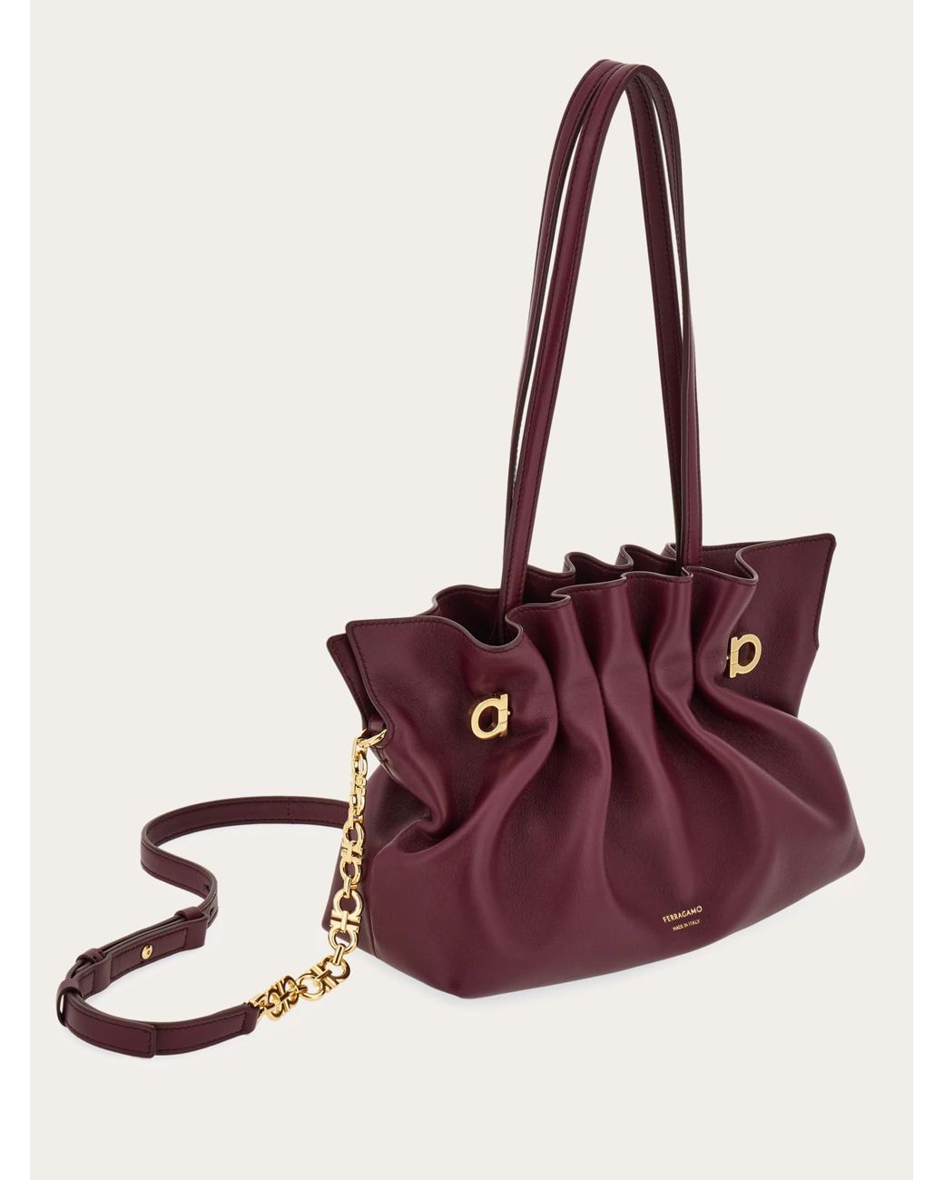 Ferragamo Purple Soft-Bag (S)