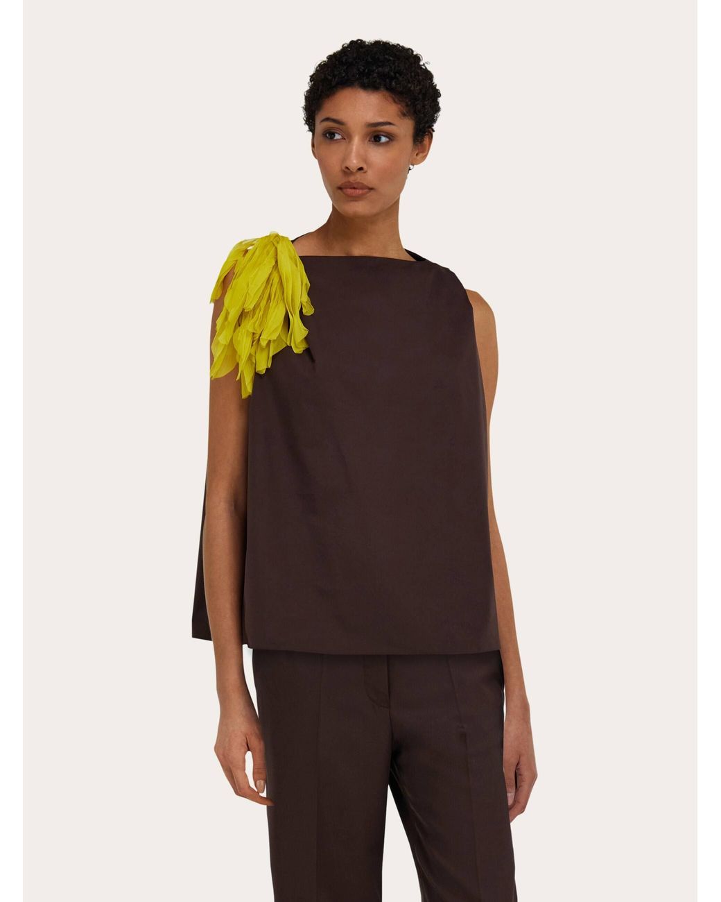 Ferragamo Black Sleeveless Top