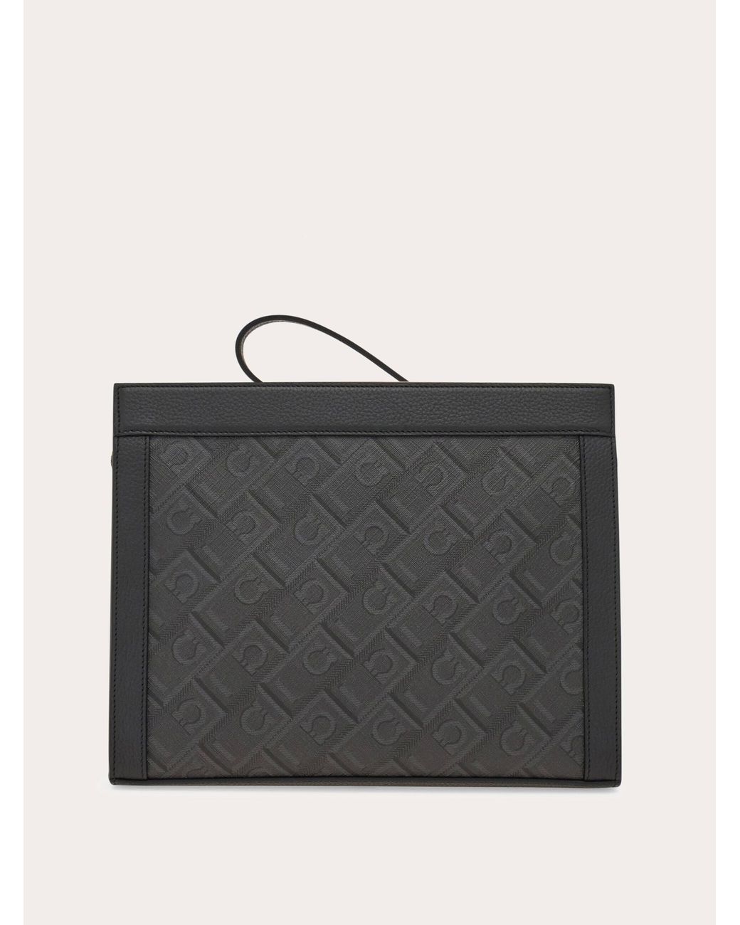 Ferragamo Herren -Monogram Pouch in Black für Herren