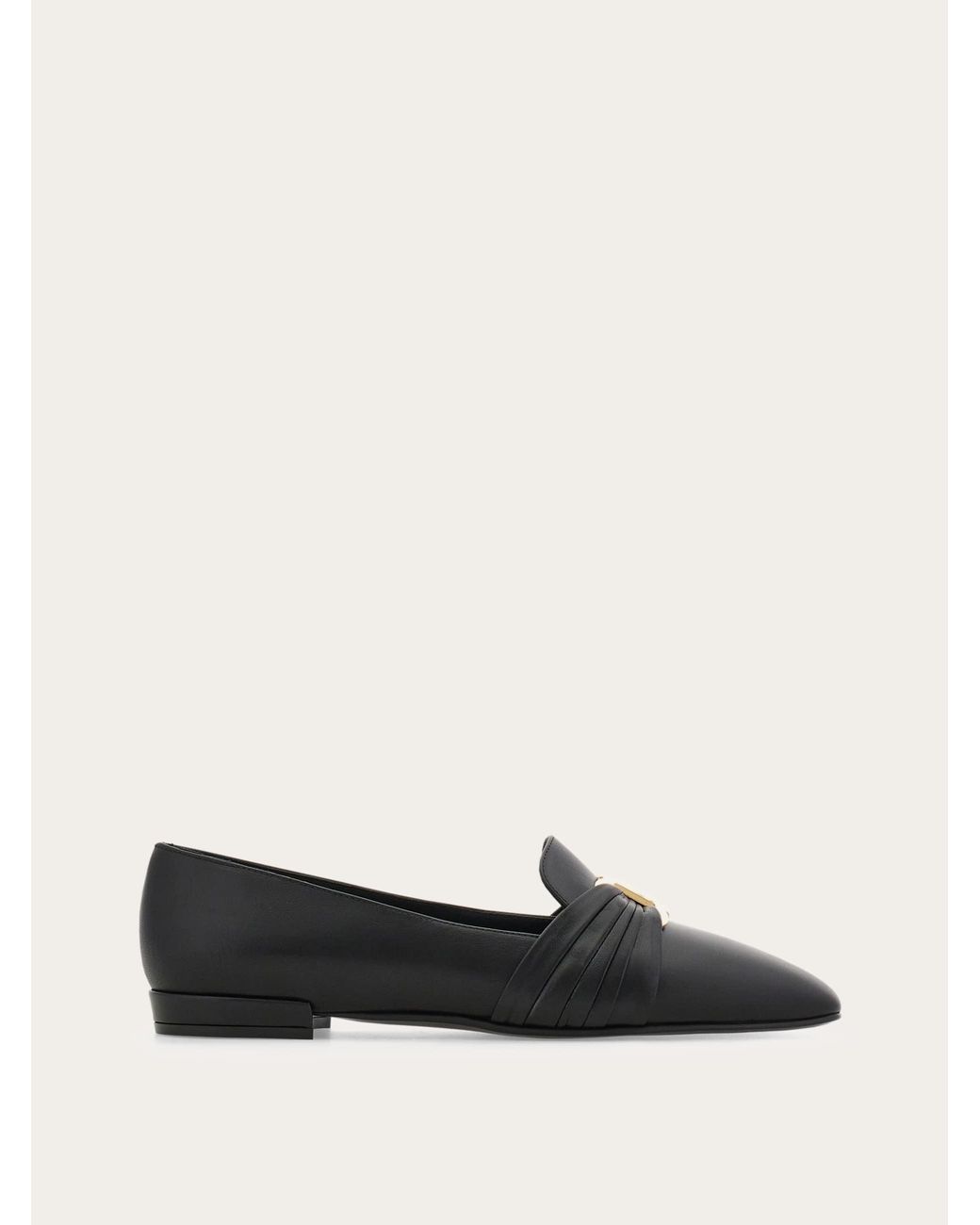 Ferragamo White Gancini Ornament Loafer .5