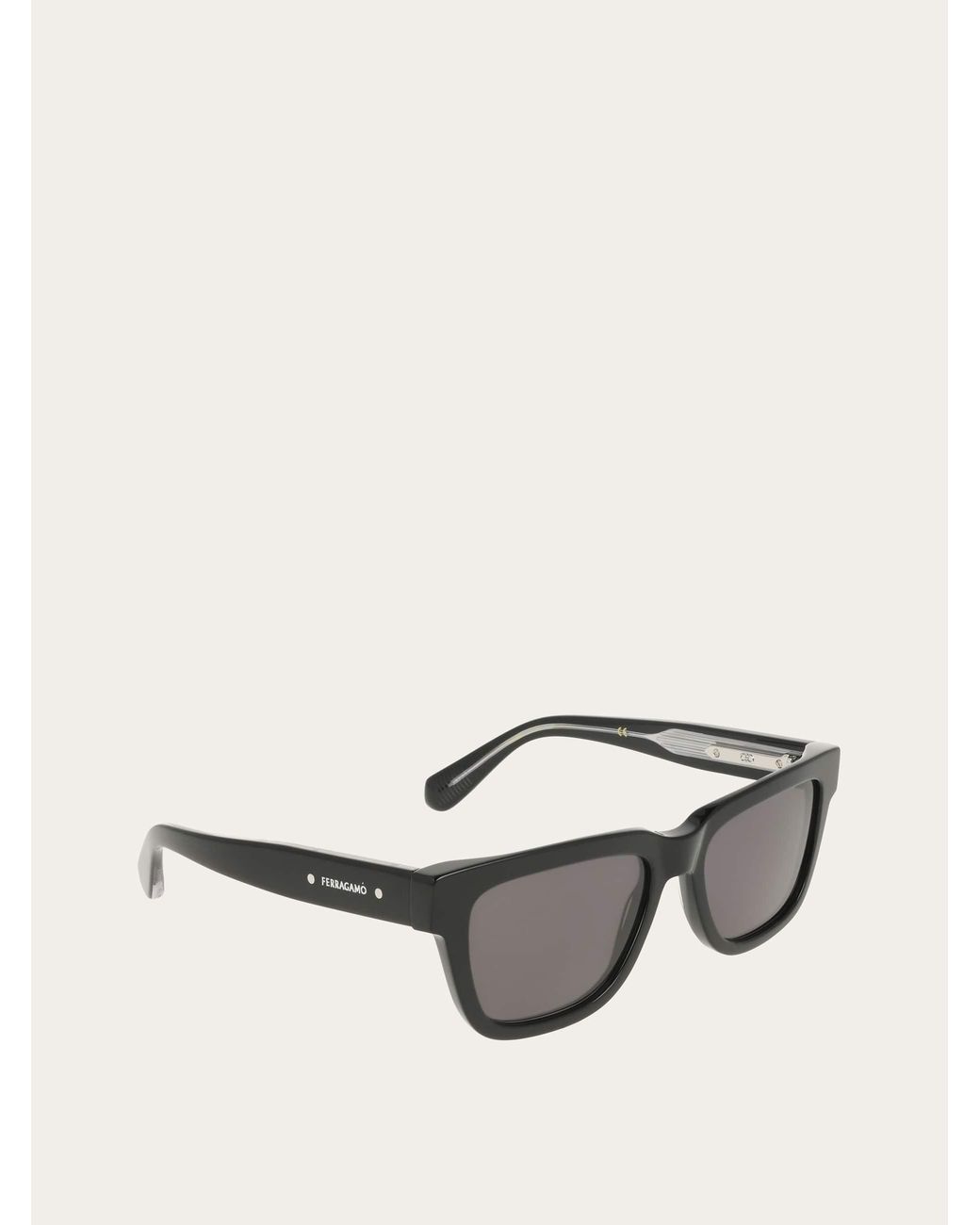 Ferragamo Gray Square Frame Sunglasses