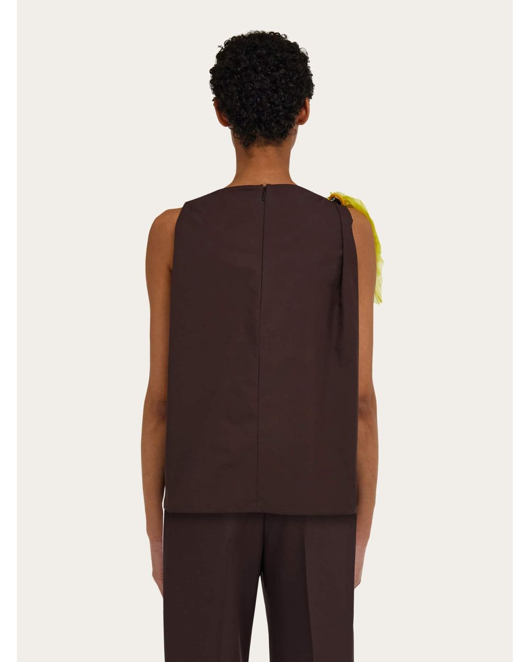 Ferragamo Black Sleeveless Top