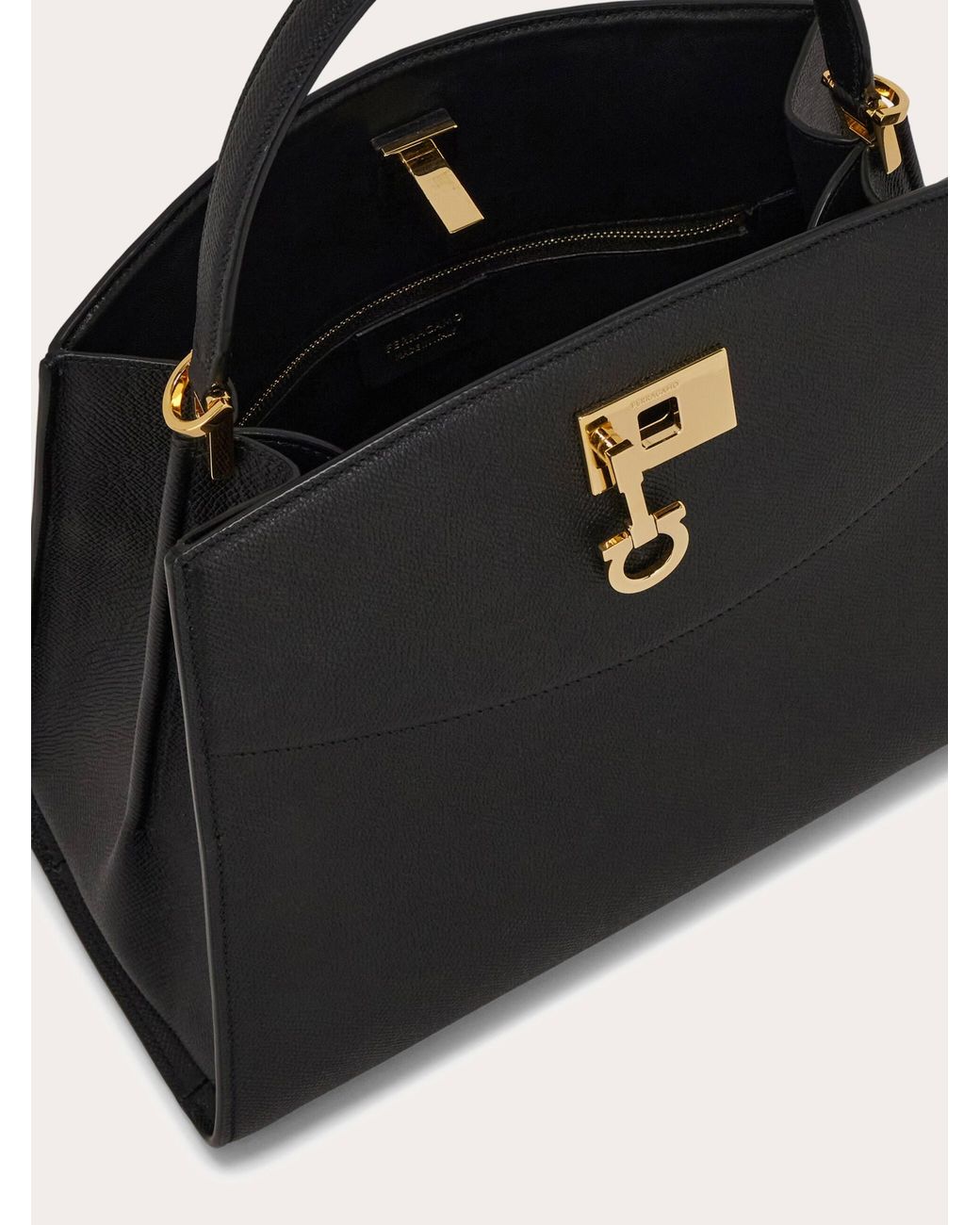 Ferragamo Blue New Studio Box Bag (M)