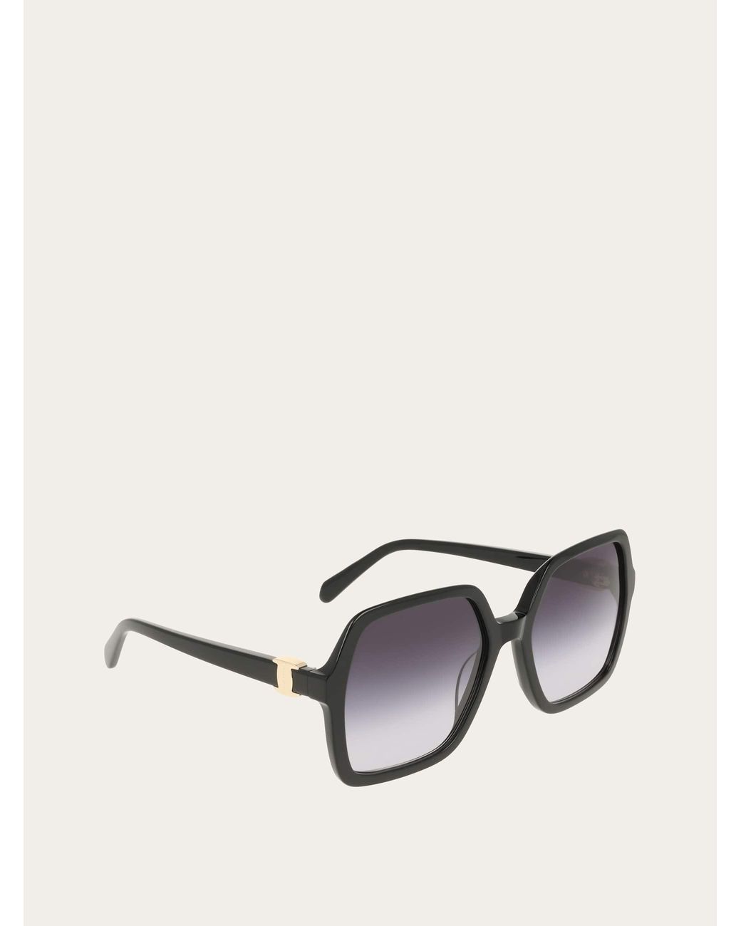Ferragamo Black Square Frame Sunglasses