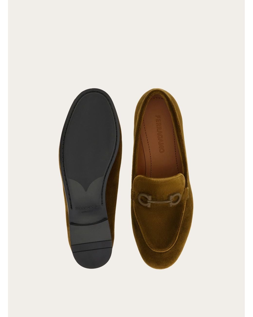 Ferragamo Green Gancini Loafer .5