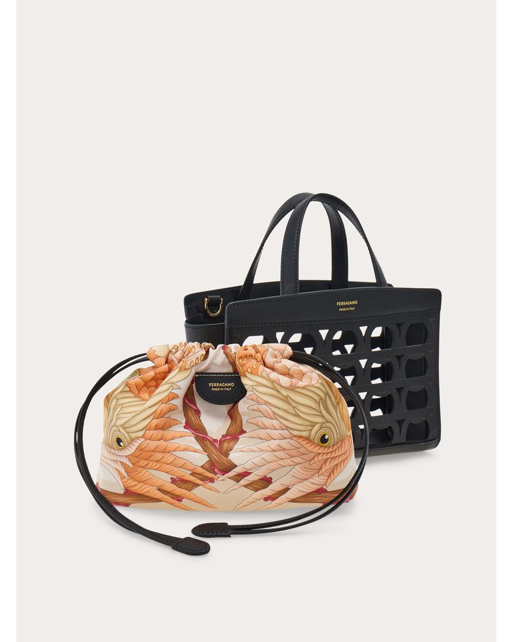 Ferragamo Natural Mini Tote Bag