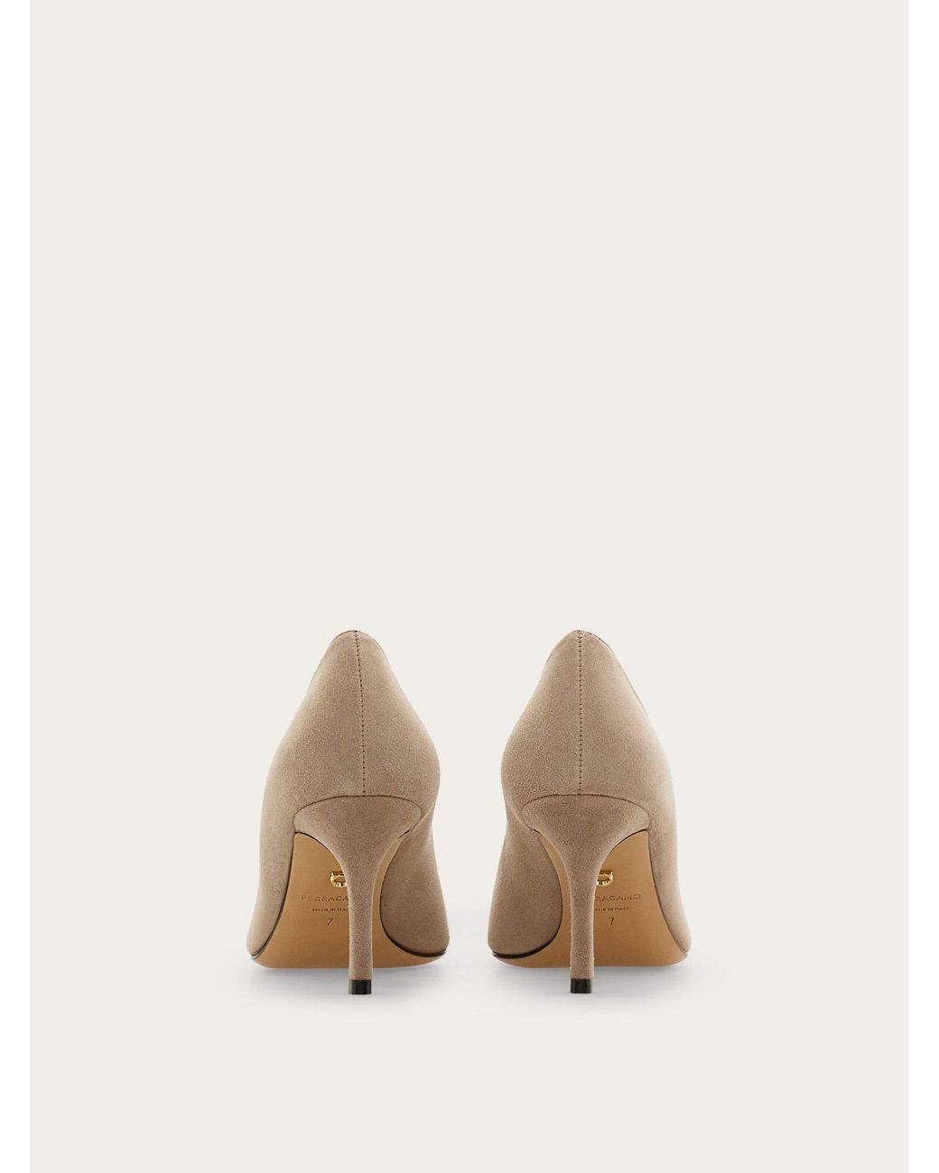Ferragamo Natural Plain Pump