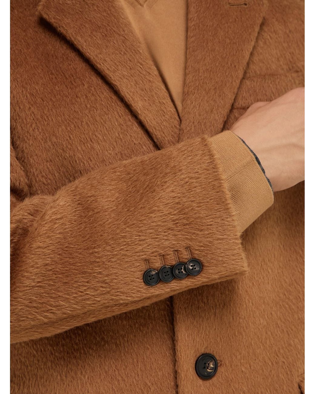Ferragamo Brown Single-Breasted Coat for men