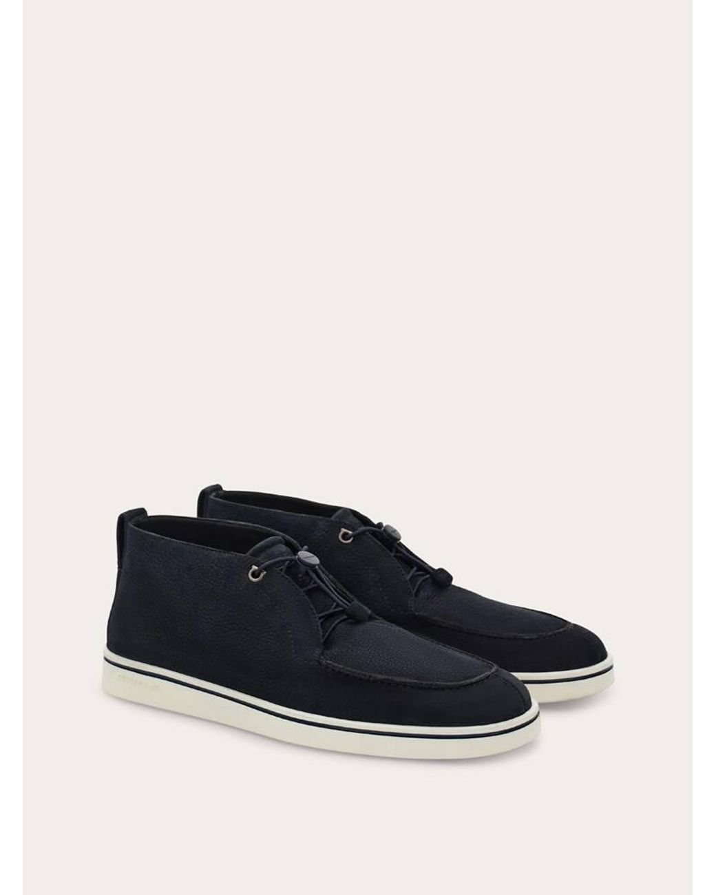 Ferragamo White Desert Boot for men