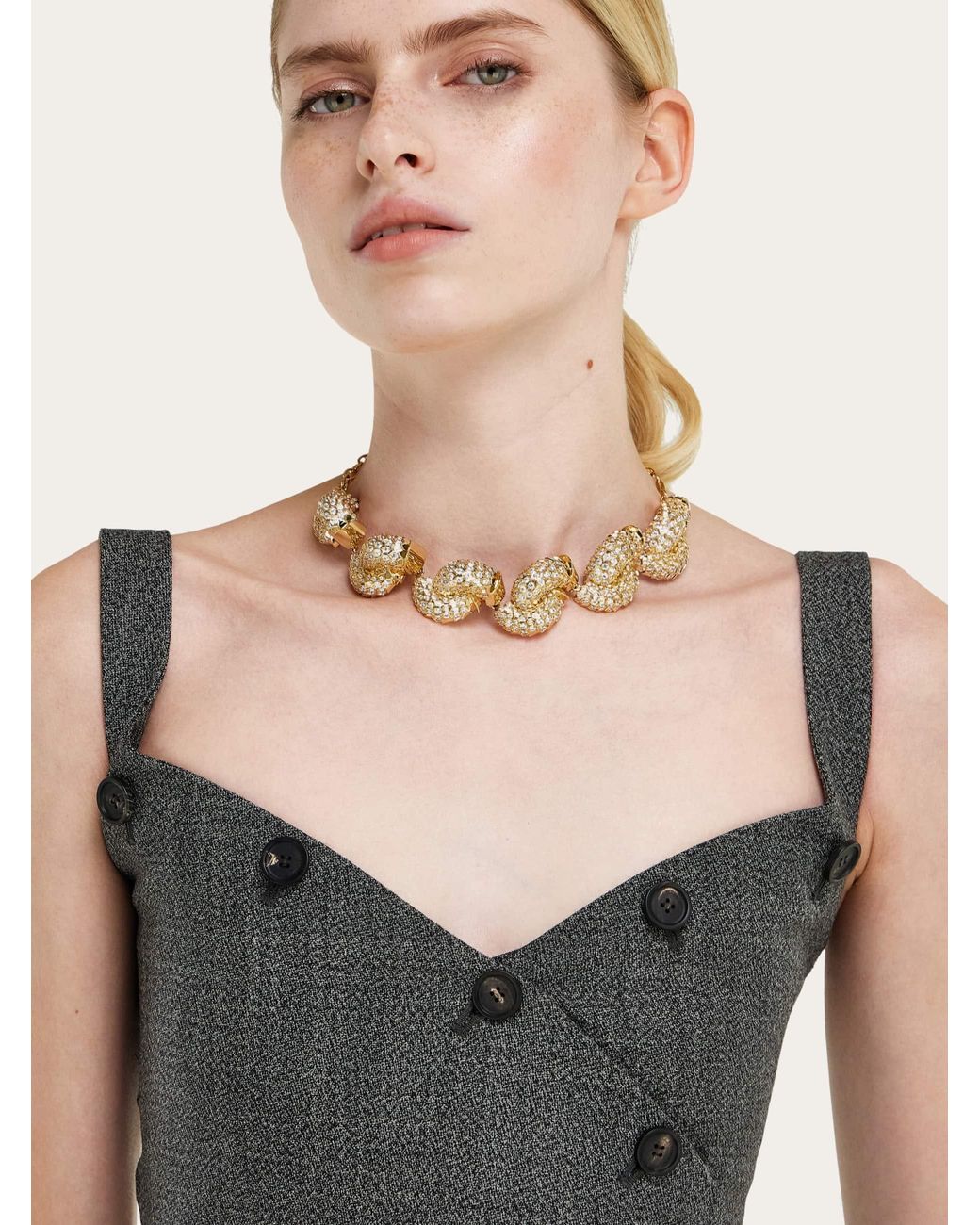 Ferragamo Natural Sculptural Necklace