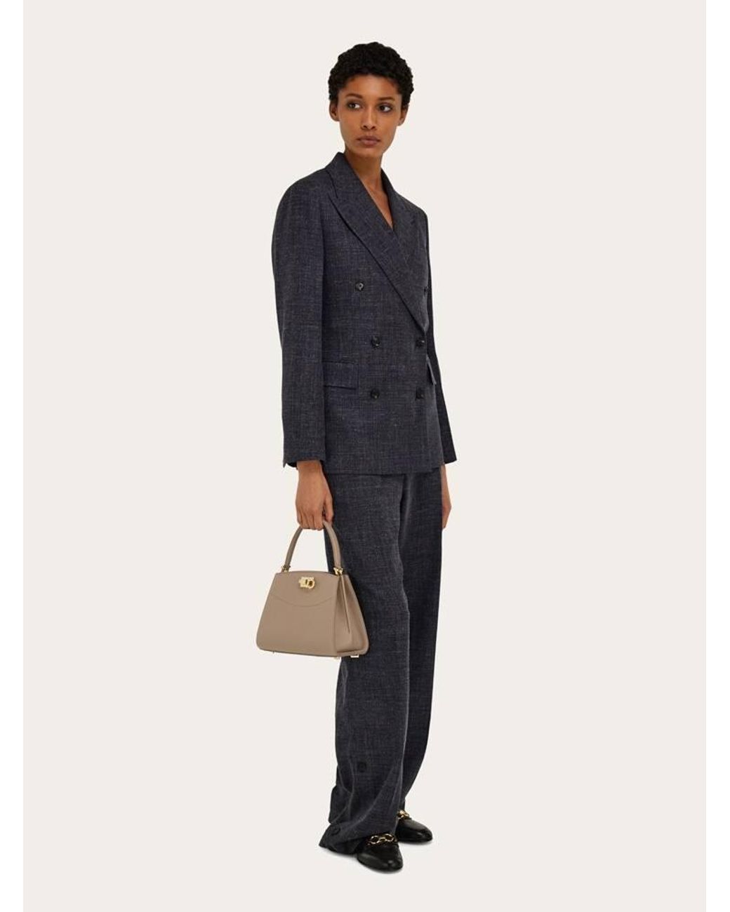 Ferragamo Natural New Studio Box Bag (Xs)