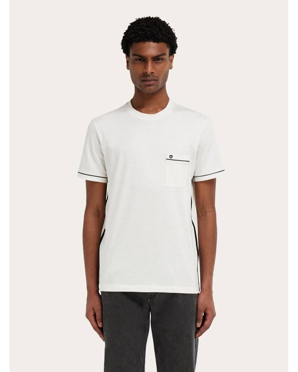 Ferragamo Natural Gancini T-Shirt for men