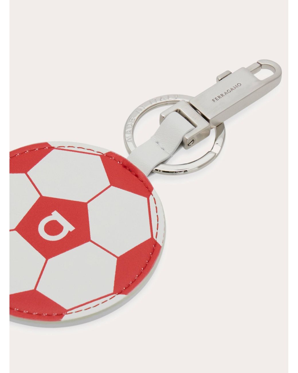Ferragamo Red Keychain for men