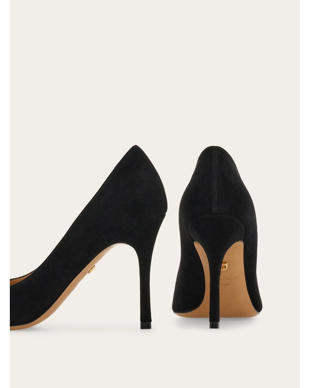 Ferragamo Black Plain Pump .5