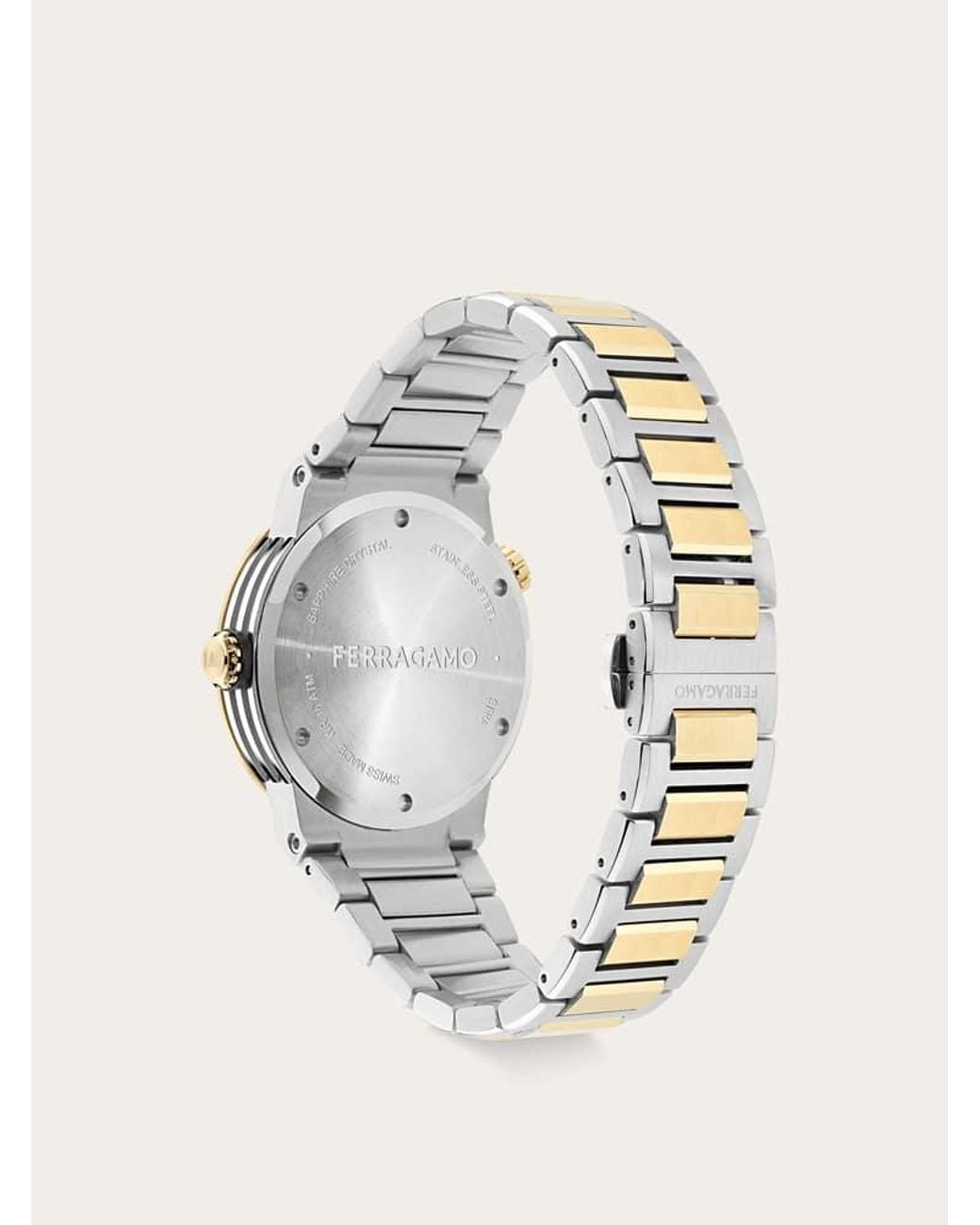 Ferragamo Metallic F-80 Gmt Watch for men
