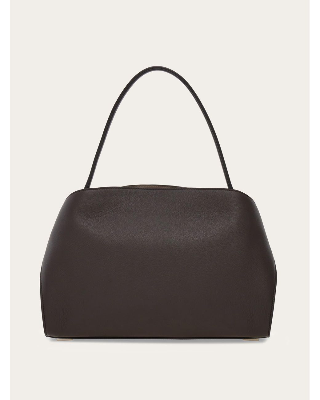Ferragamo Black Hug Soft Shoulder Bag (M)